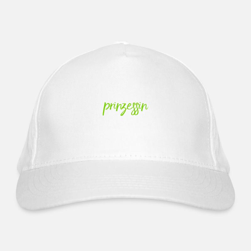 wie eine Prinzessin Bio-Baseballkappe