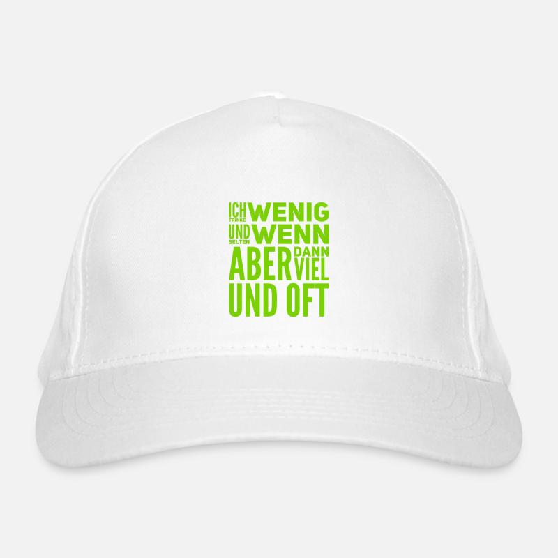 ich trinke kaum Bio-Baseballkappe