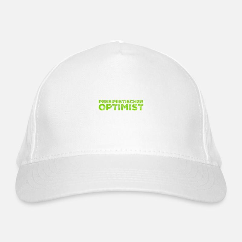 ein pessimistischer Optimist Bio-Baseballkappe