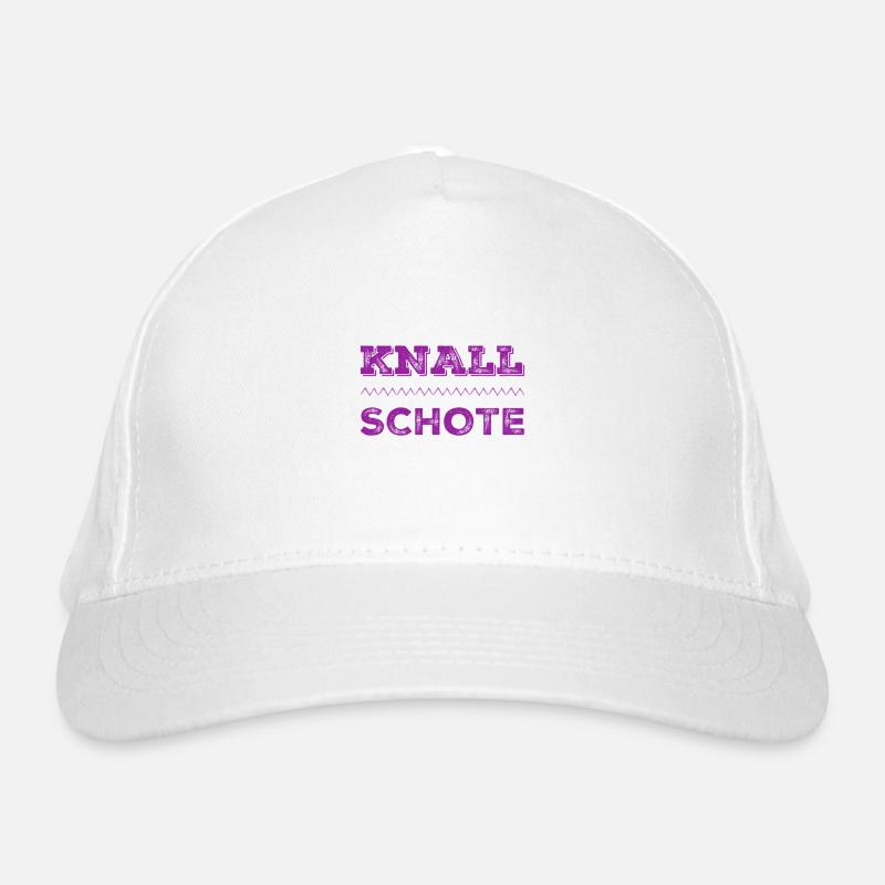 vor dir steht eine Knallschote Bio-Baseballkappe