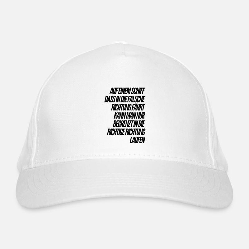 le navire navigue dans le mauvais sens Casquette classique bio