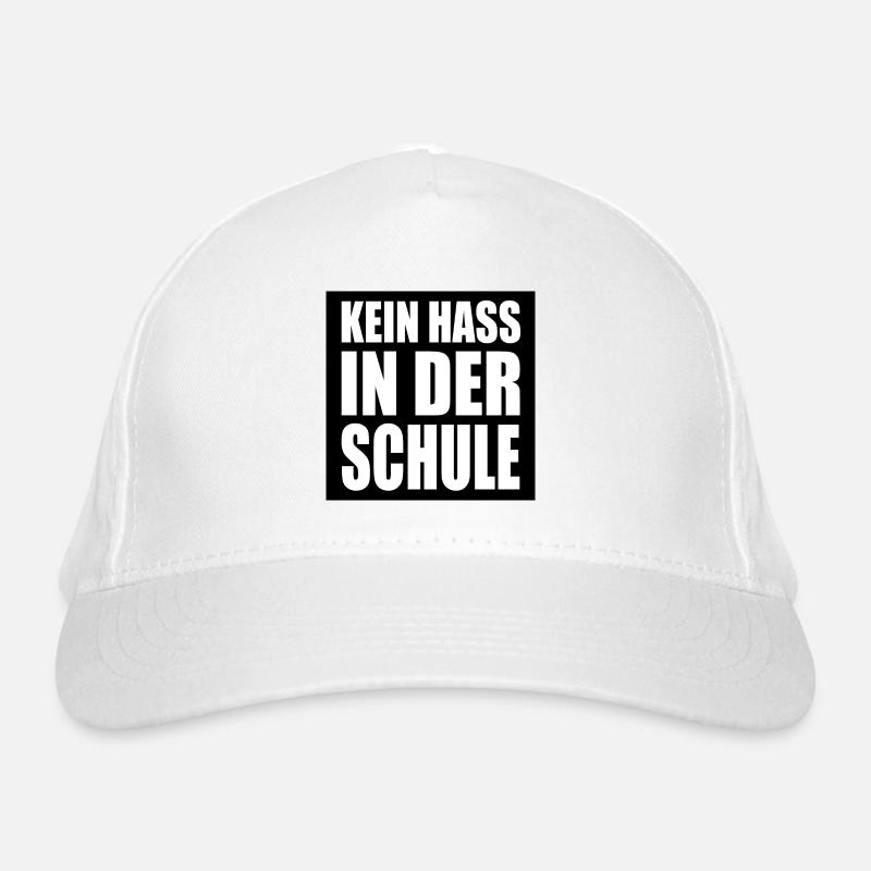Kein hass in der schule Bio-Baseballkappe