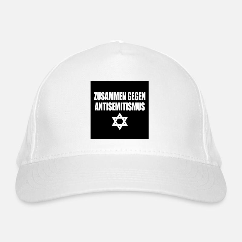 zusammen gegen antisemitismus Bio-Baseballkappe
