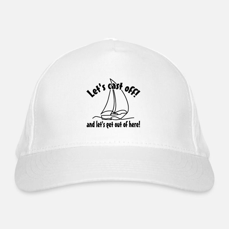 Lasst uns ablegen - Leinen los! Bio-Baseballkappe