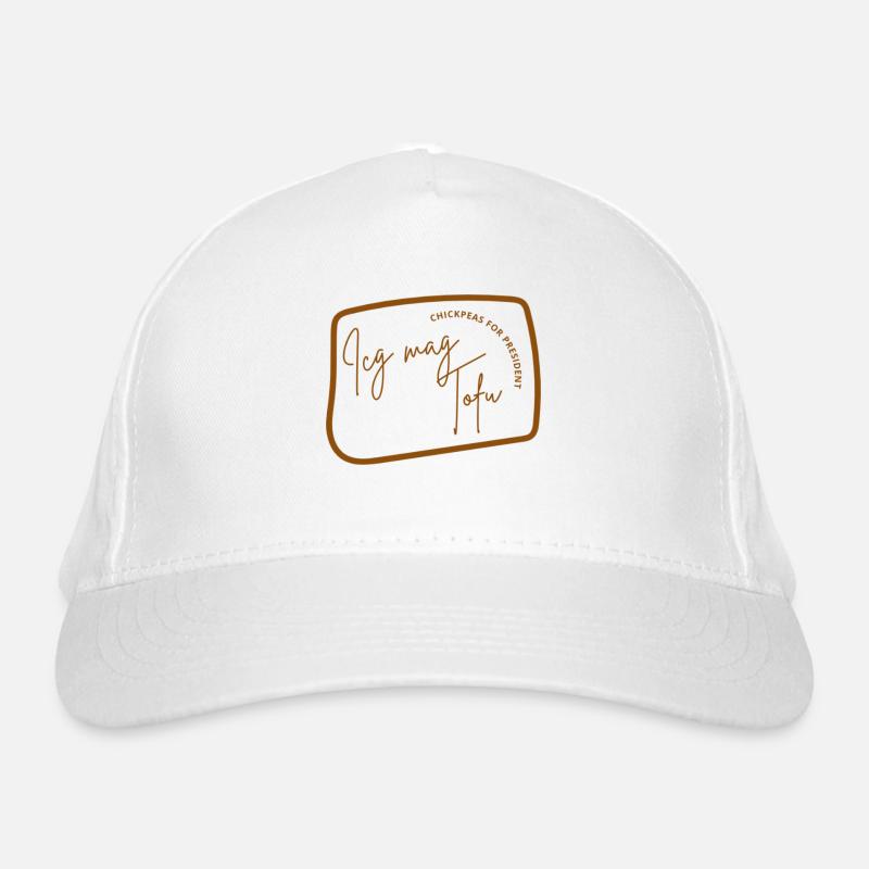 Ich mag Tofu Bio-Baseballkappe
