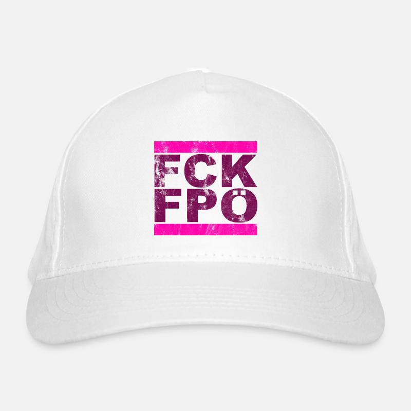 FCK FPÖ - Setting an example against the right Organic Baseball Cap
