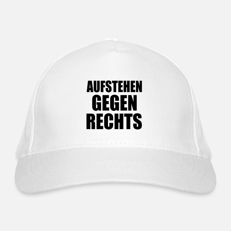 Aufstehen gegen rechts Bio-Baseballkappe