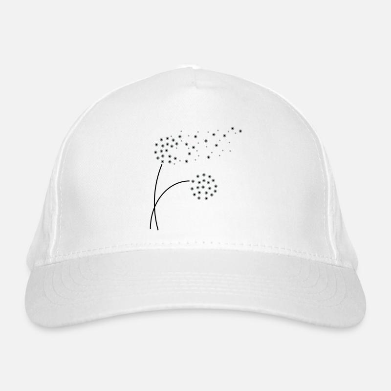Stilisierte Pusteblume im Vektorstil Bio-Baseballkappe