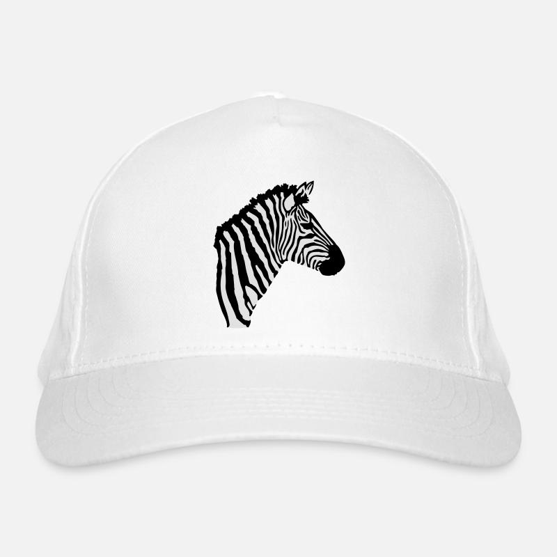 Zebra Kopf Bio-Baseballkappe