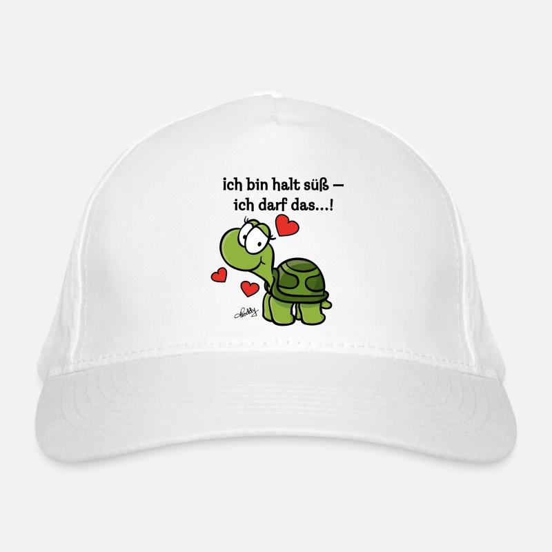 Thoddys Schildkröte - Bio-Baseballkappe - Weiß