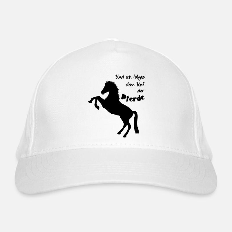 Ruf der Pferde Pferd Reiter Tier Reiten Geschenk Bio-Baseballkappe