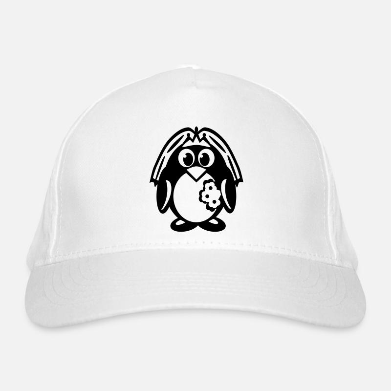 pingouin mariée Casquette classique bio