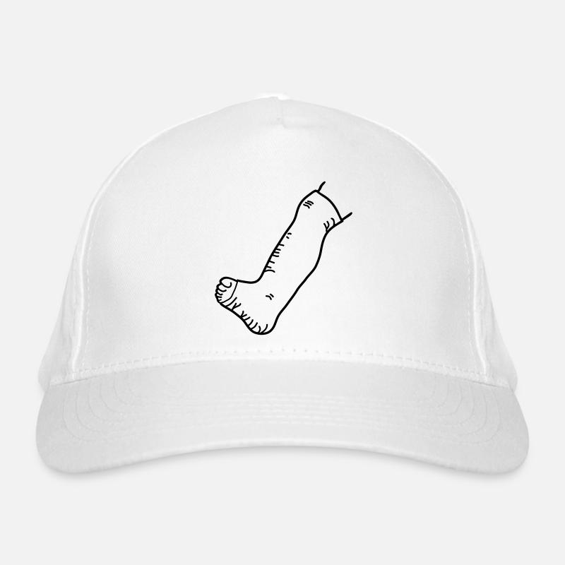 jambe dans le plâtre_1_g1s Casquette classique bio
