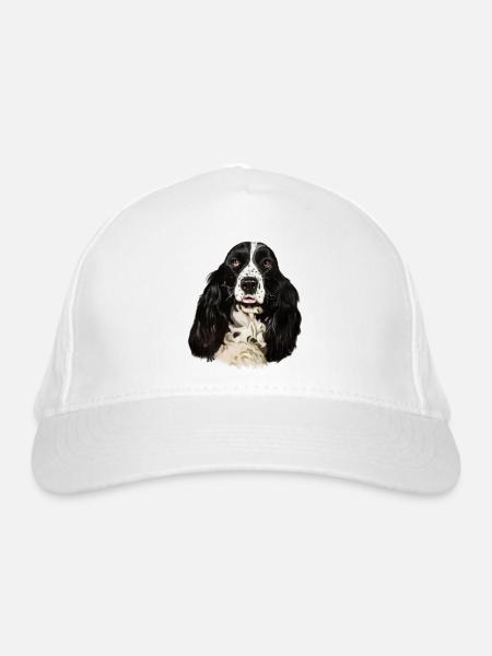 Cocker spaniel - Bio-Baseballkappe - Weiß