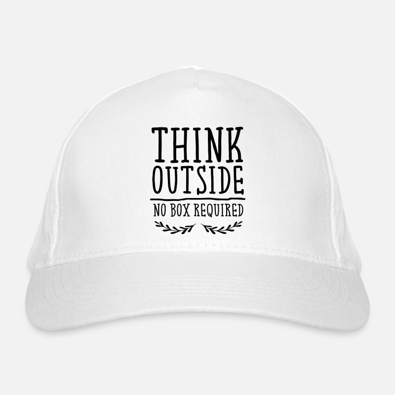 Think Outside - No Box Required Casquette classique bio