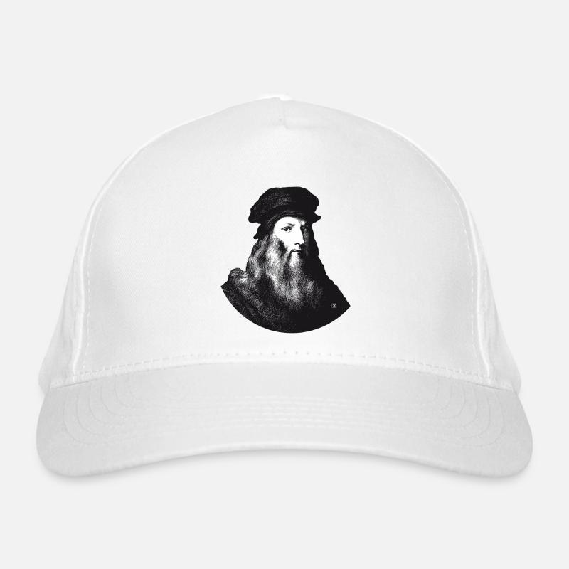 Leonardo da Vinci Organic Baseball Cap