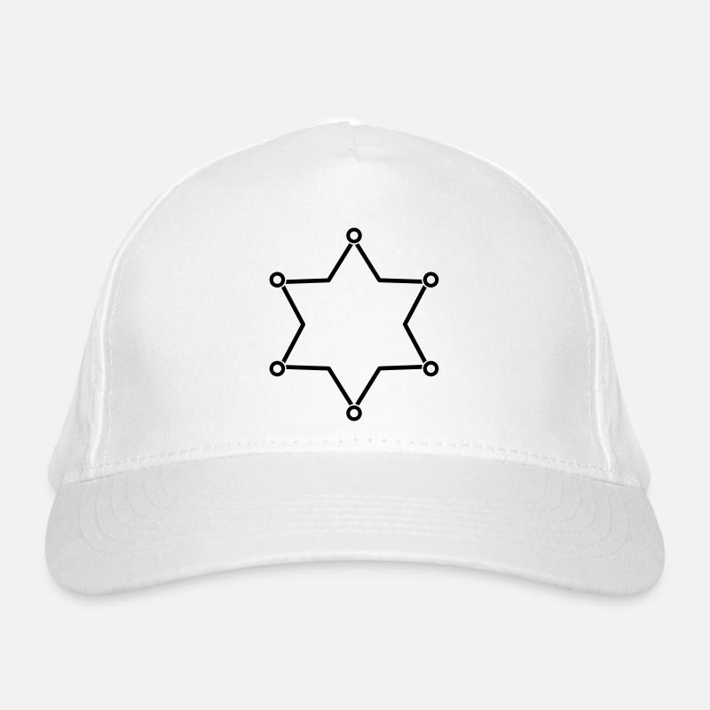 Sheriff star frame Organic Baseball Cap