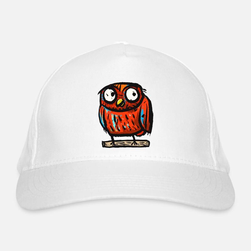 Eule Bio-Baseballkappe