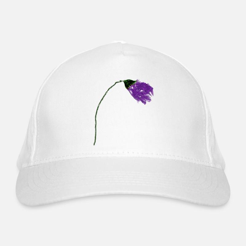 Fleur de violette à surface abstraite Casquette classique bio