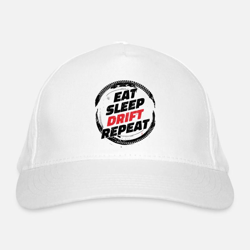 Eat Sleep Drift Repeat. Drifter Driften Tuning Fun Bio-Baseballkappe