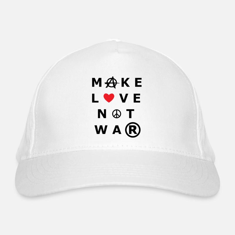 make love not war Bio-Baseballkappe