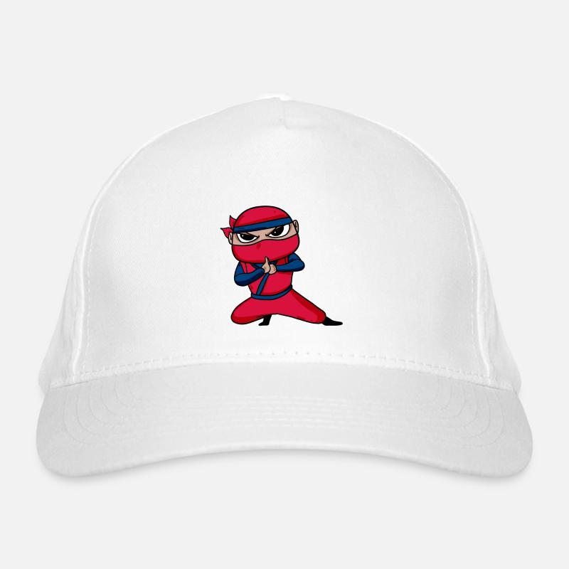 Ninja Rot Bio-Baseballkappe