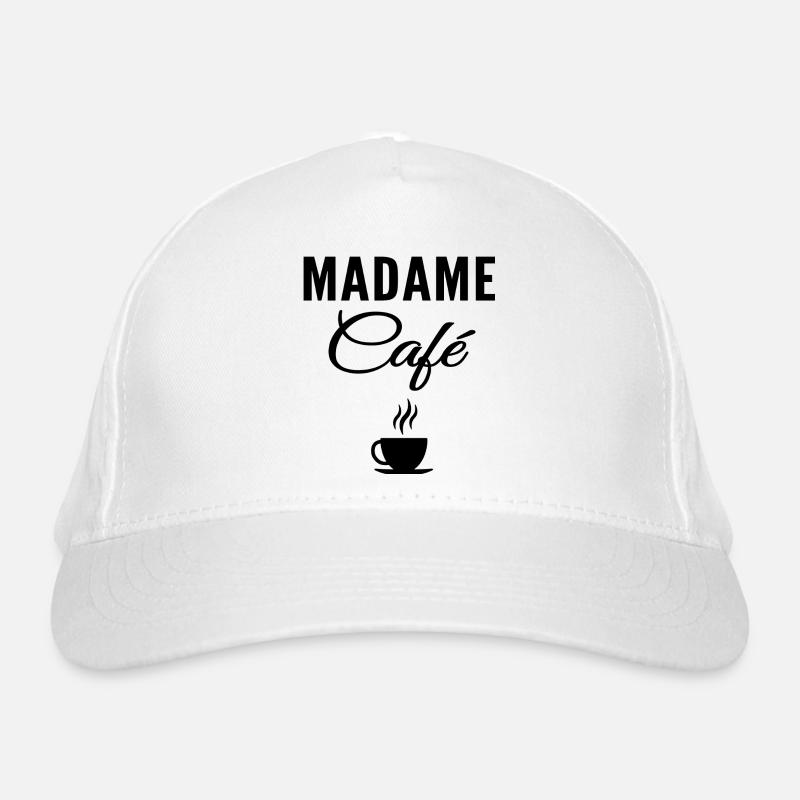 madame café Casquette classique bio