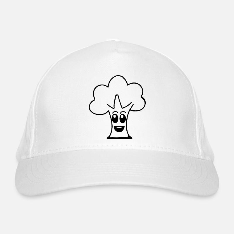 Arbre avec visage Sourire Arbre mignon Casquette classique bio