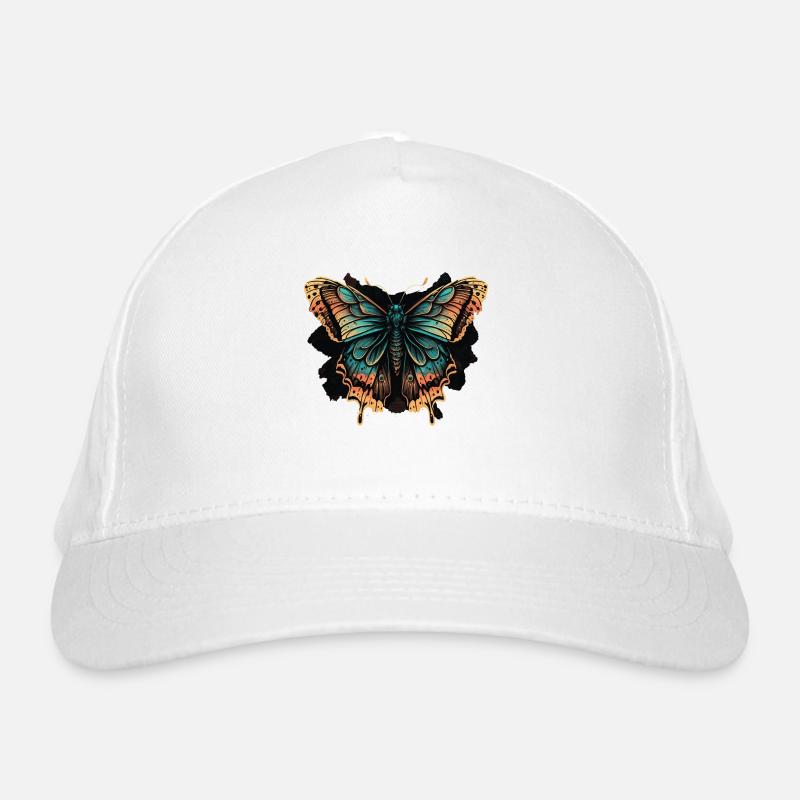 Gliding Butterfly Organic Baseball Cap