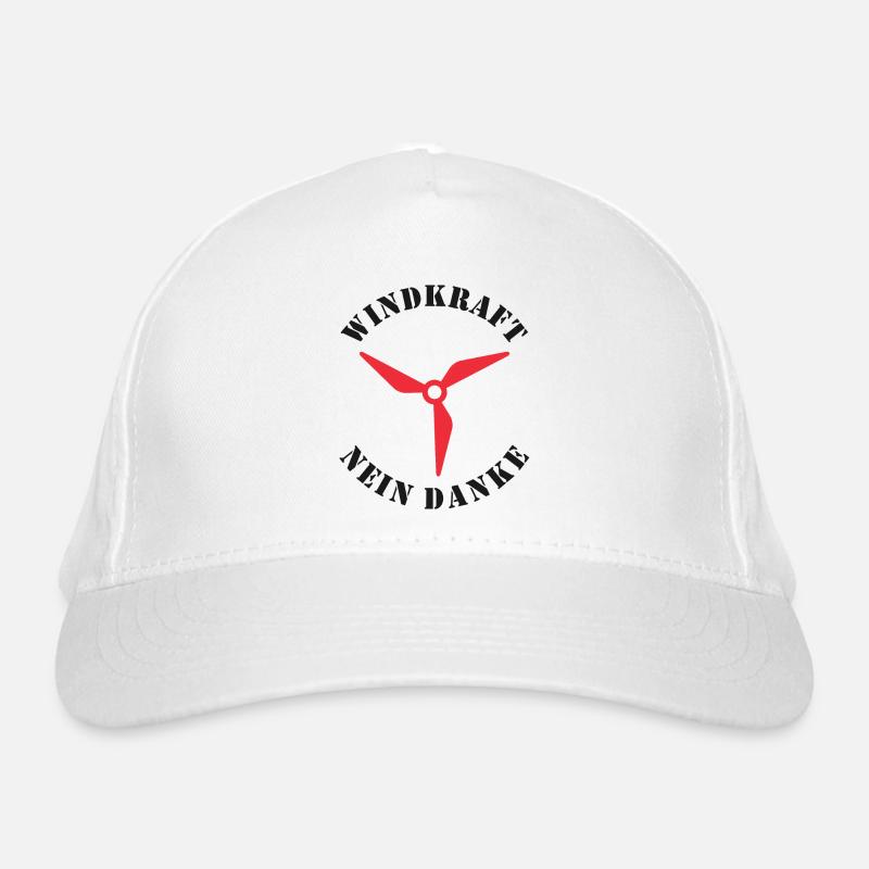 Windkraft Nein Danke Bio-Baseballkappe