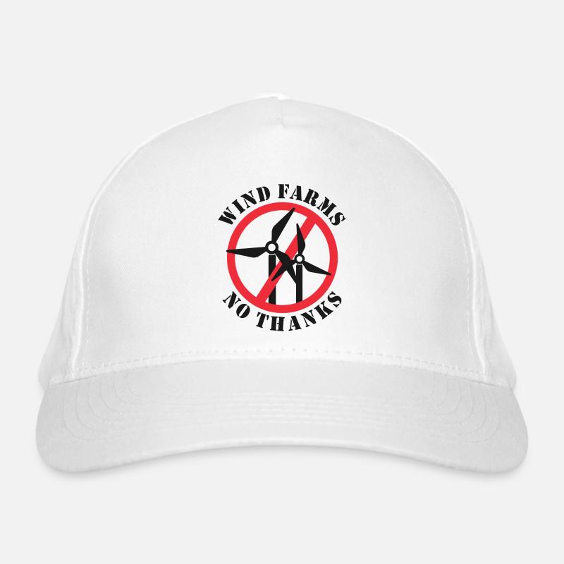 Parcs éoliens Non merci Casquette classique bio