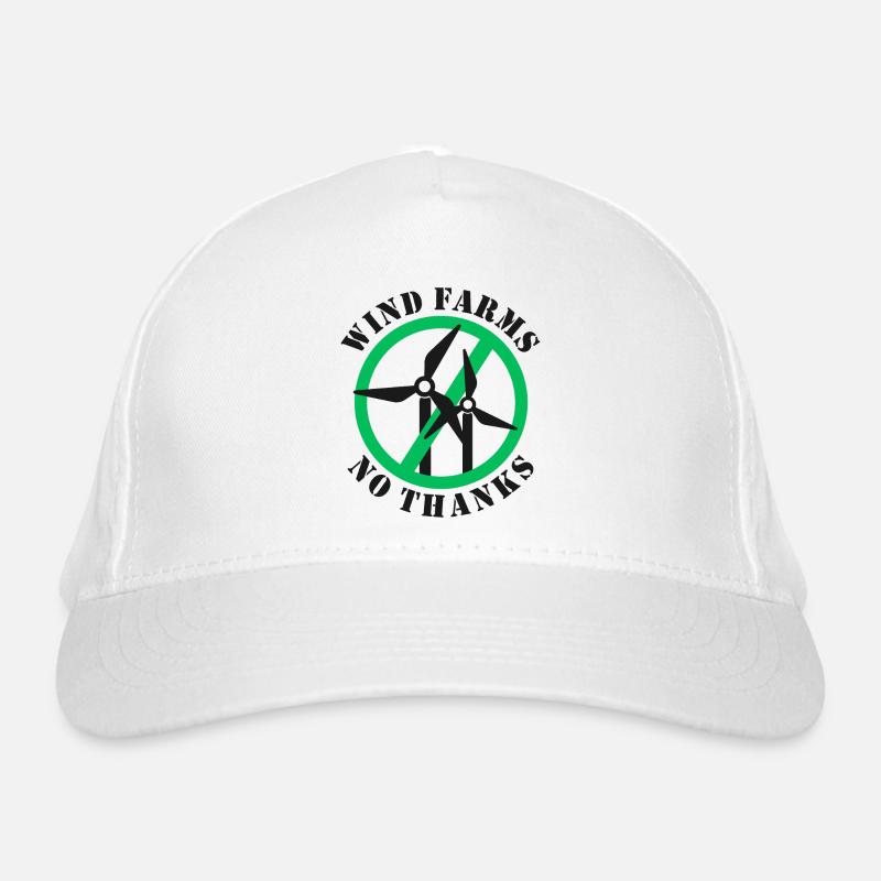 Windparks Nein Danke Bio-Baseballkappe