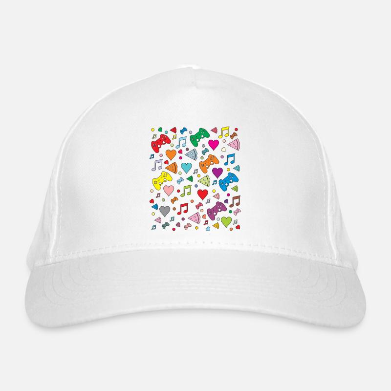 Game Pattern Organic Baseball Cap