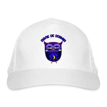 Envie de dormir - Hibou - Casquette classique bio - blanc - Devant