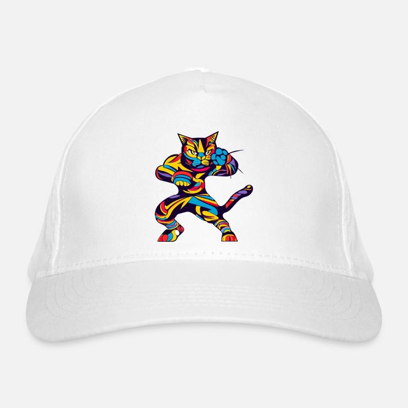 Kung Fu Cat Organic Baseball Cap