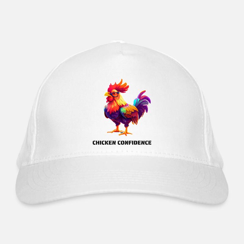CHICKEN CONFIDENCE Organic Baseball Cap