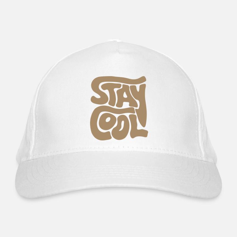 Stay Cool - Bio-Baseballkappe - Weiß