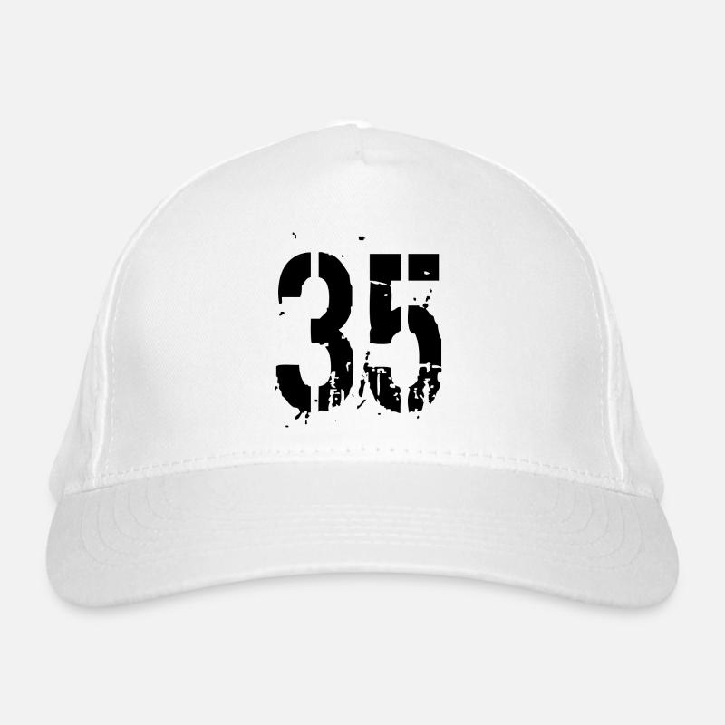 35 Nummer 35 Bio-Baseballkappe