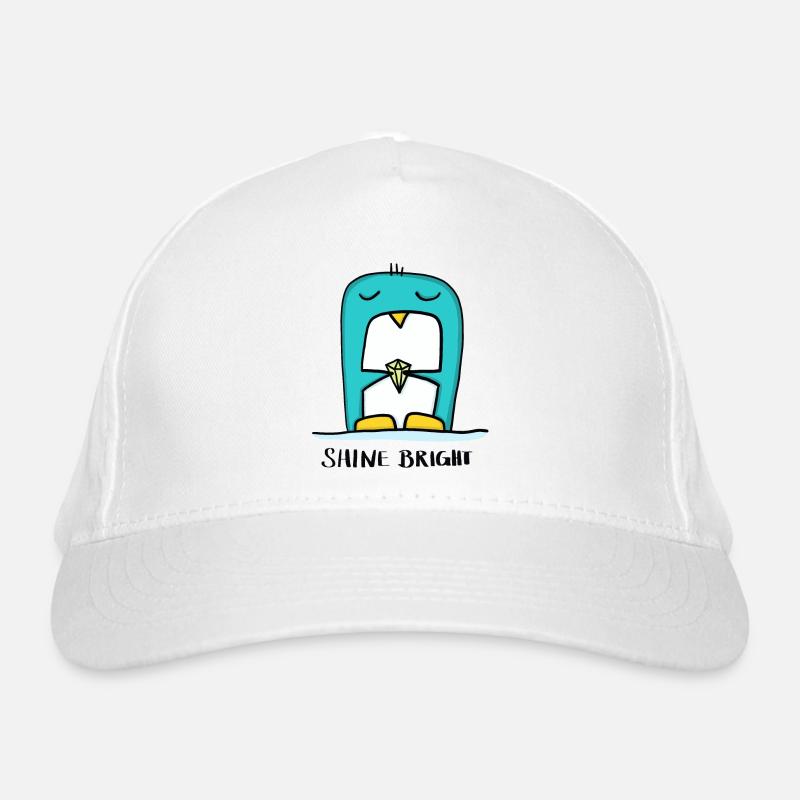 Shine bright - Pinguin mit Diamant Bio-Baseballkappe