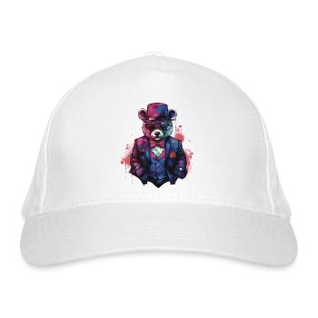 Gentle Teddy - Organic Baseball Cap - white - Front