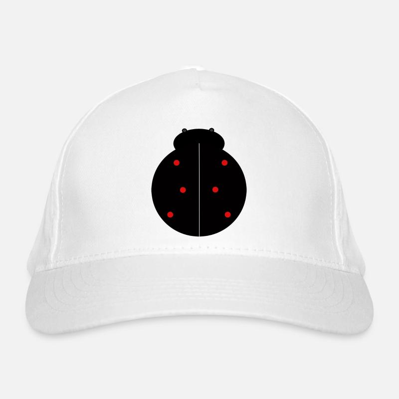 Black Ladybug with Red Dots Organic Baseball Cap