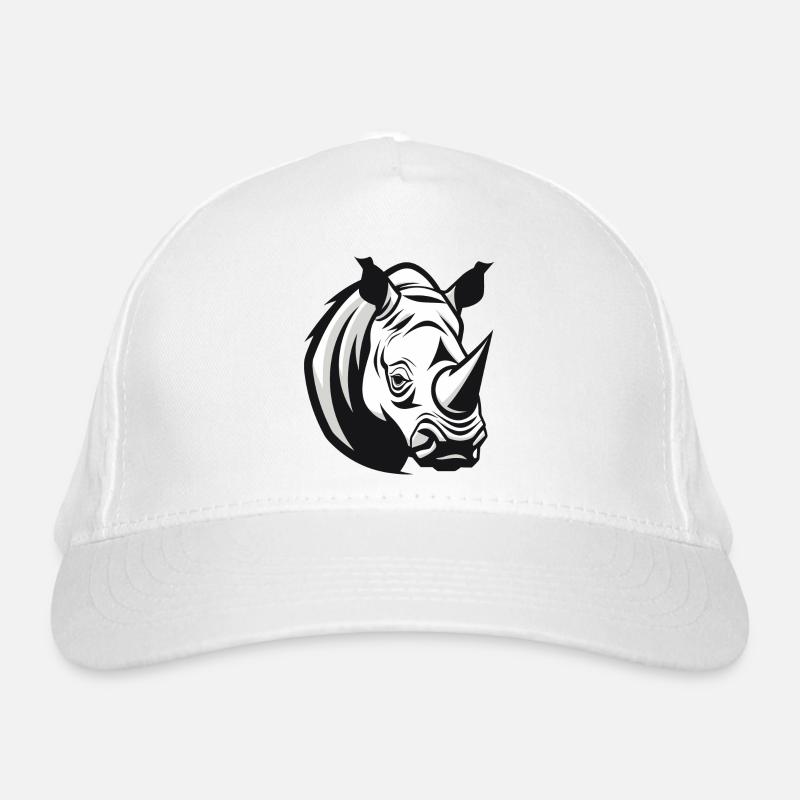 das Nashorn Bio-Baseballkappe