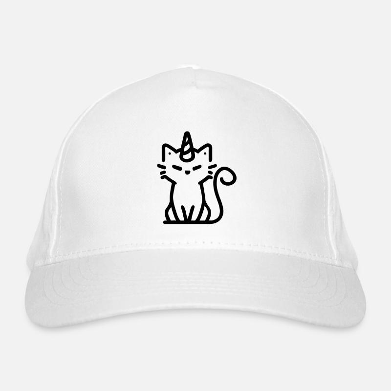 chat Licorne Casquette classique bio