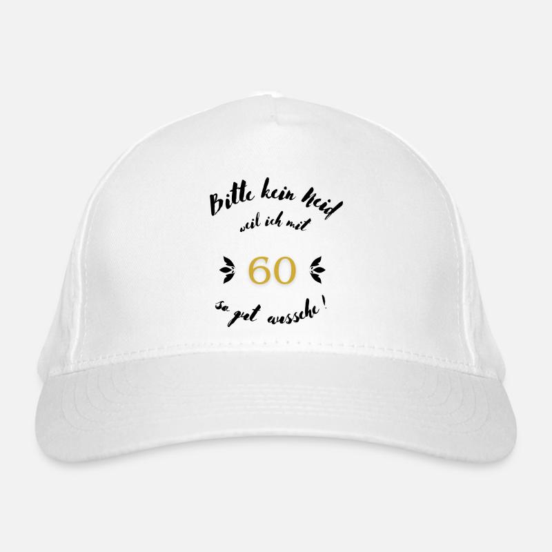 60er Schwarz Bio-Baseballkappe