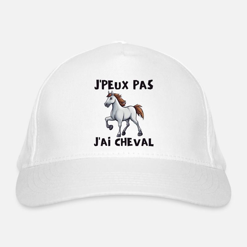cheval, cavalier, passionné de chevaux Casquette classique bio