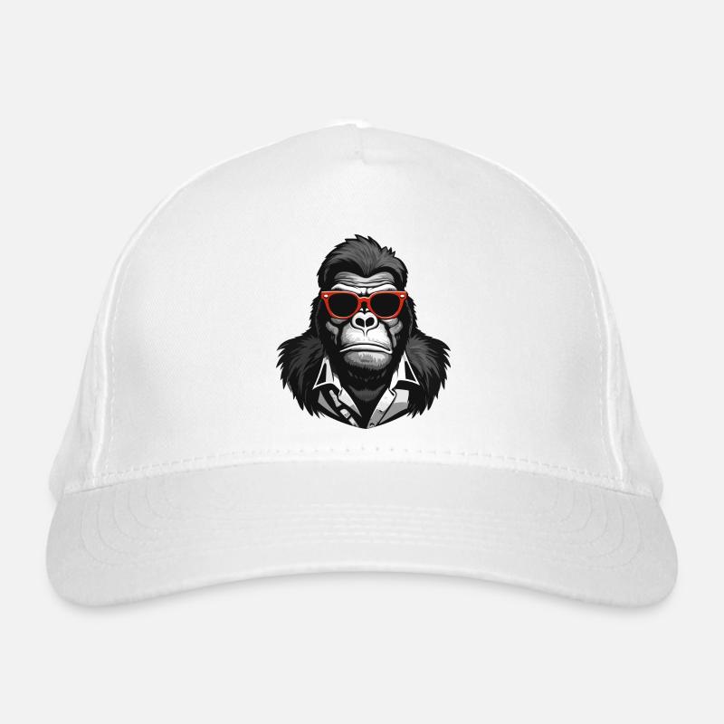 gorilla, monkey, primate Organic Baseball Cap