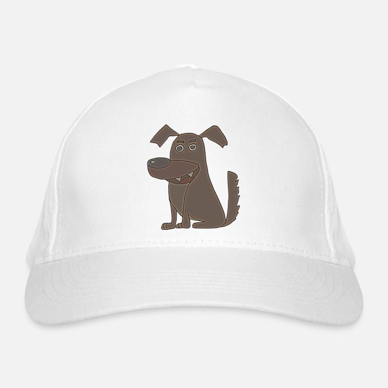 hund braun Bio-Baseballkappe