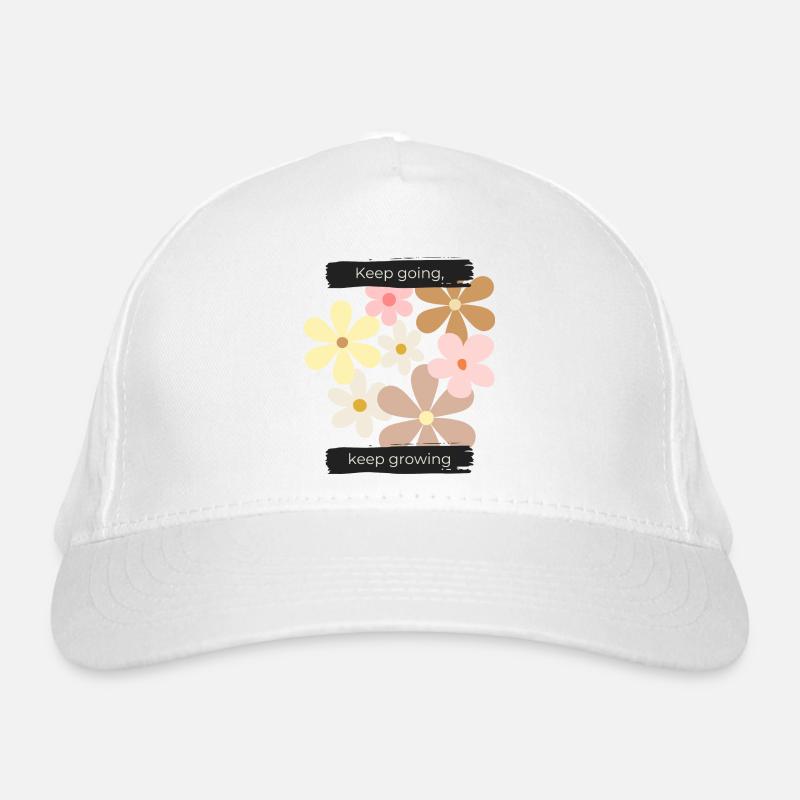 Keep going, keep growing Organic Baseball Cap