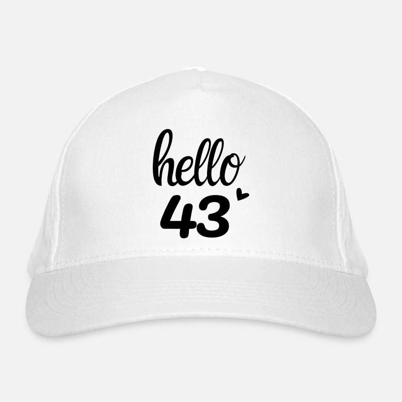 Hallo 43 Bio-Baseballkappe