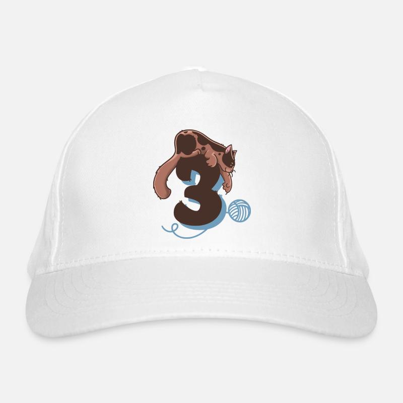 Chat numéro 3 Casquette classique bio